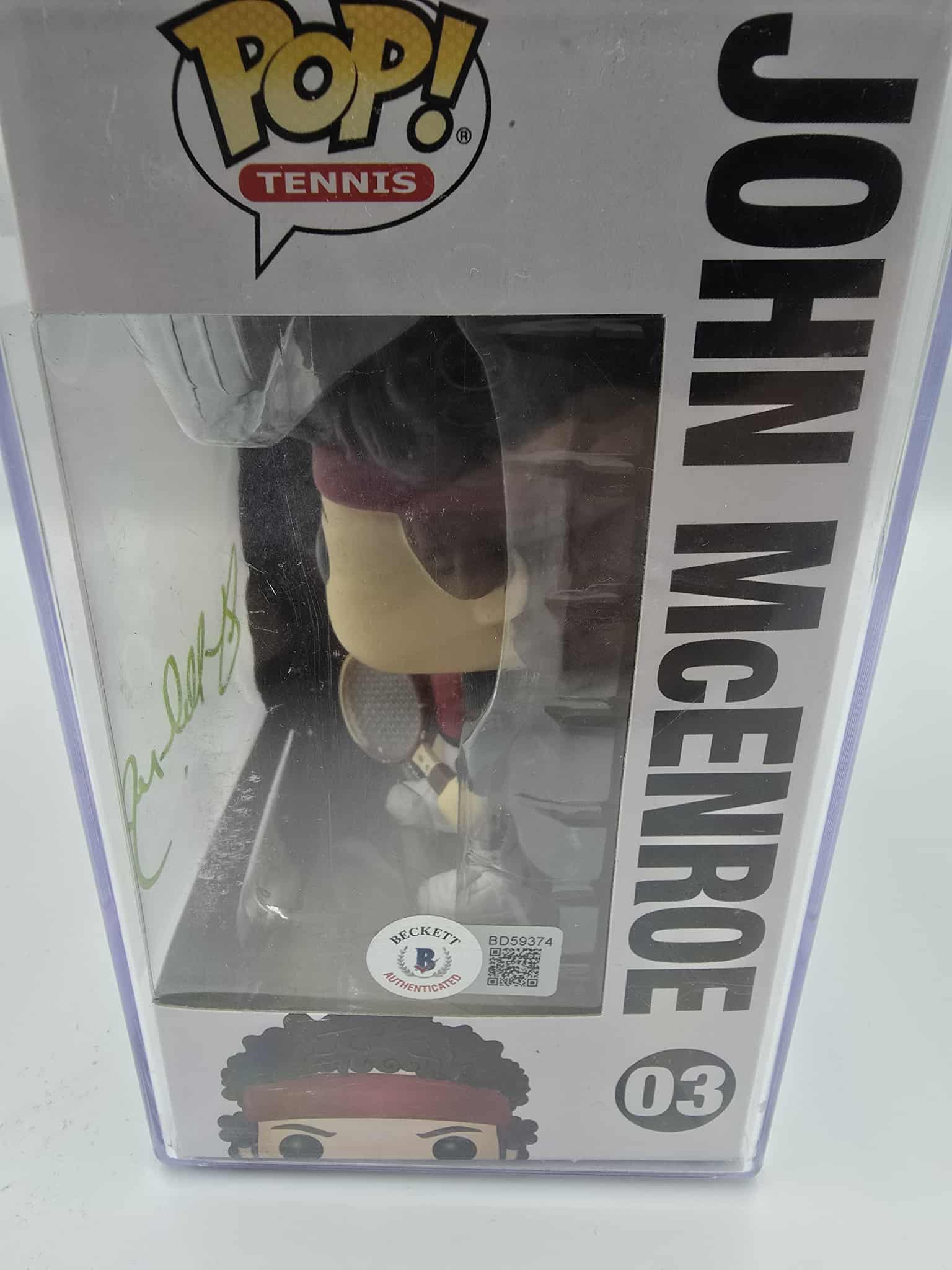 🎾 Funko Pop! Tennis – John McEnroe #03 – Signed + Beckett Auth 🎾