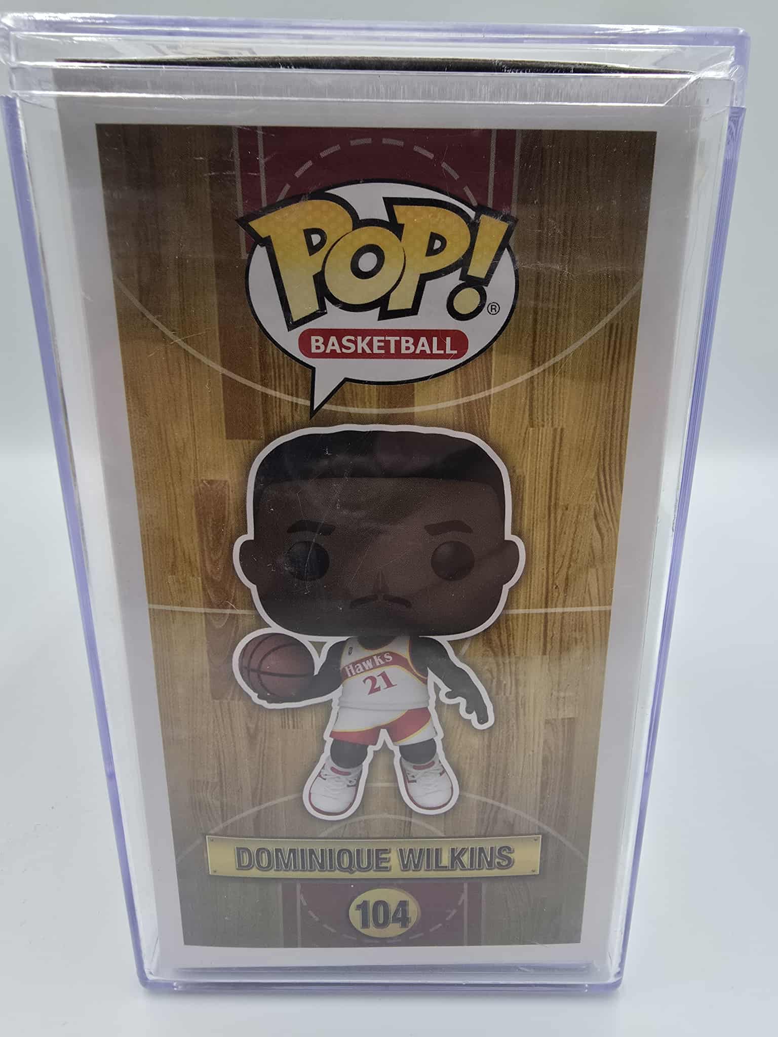 🏀 Funko Pop! Basketball – Dominique Wilkins #104 – Signed + COA 🏀