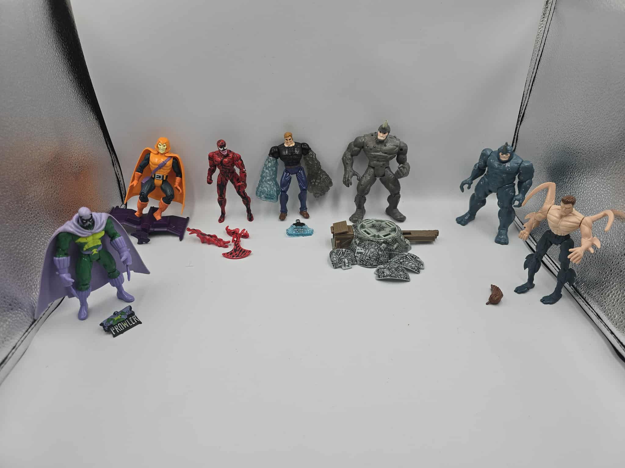 🔥 Vintage 90s Spider-Man Animated Series ToyBiz Lot – 30+ Figures! With accessories