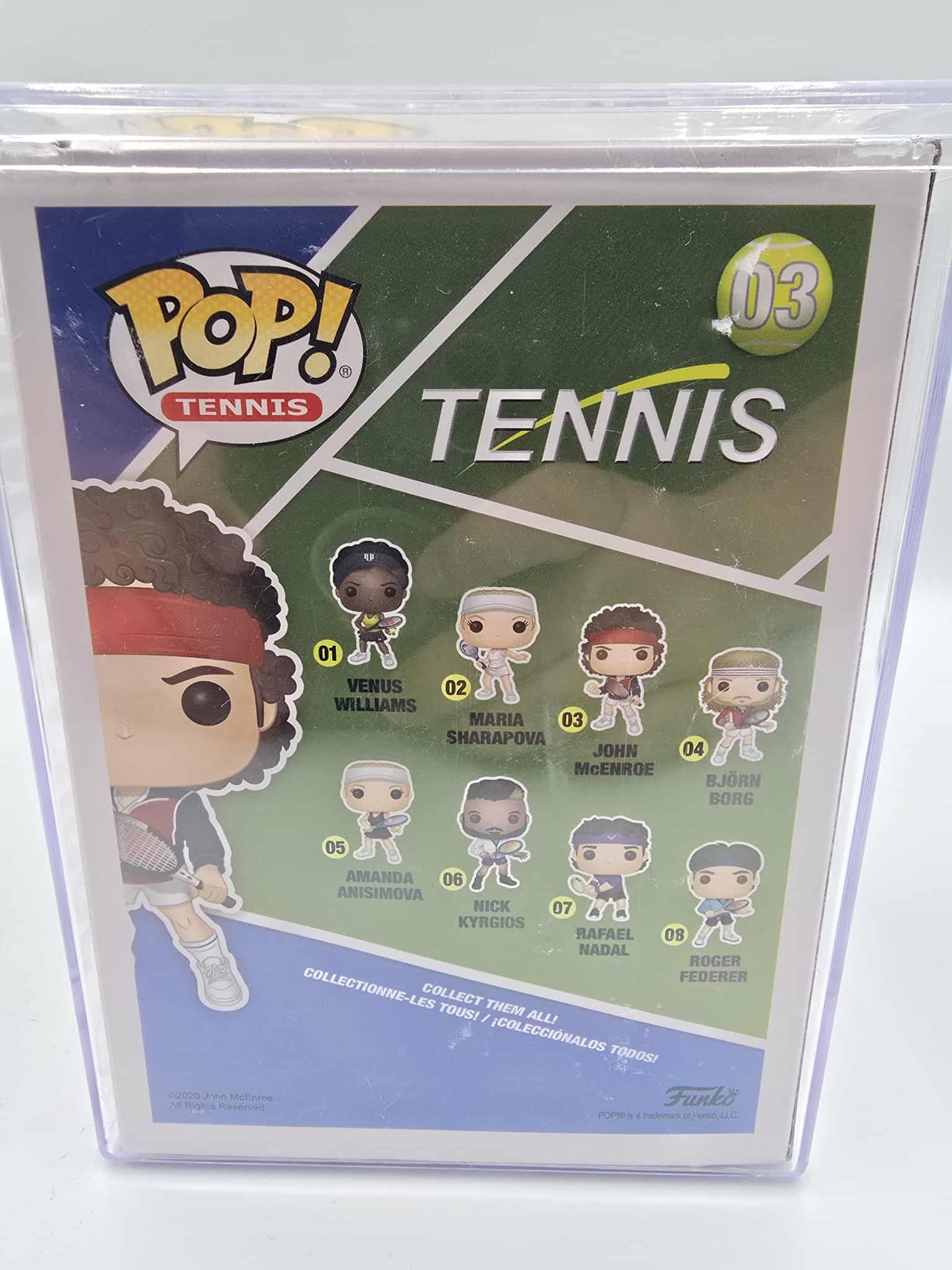 🎾 Funko Pop! Tennis – John McEnroe #03 – Signed + Beckett Auth 🎾