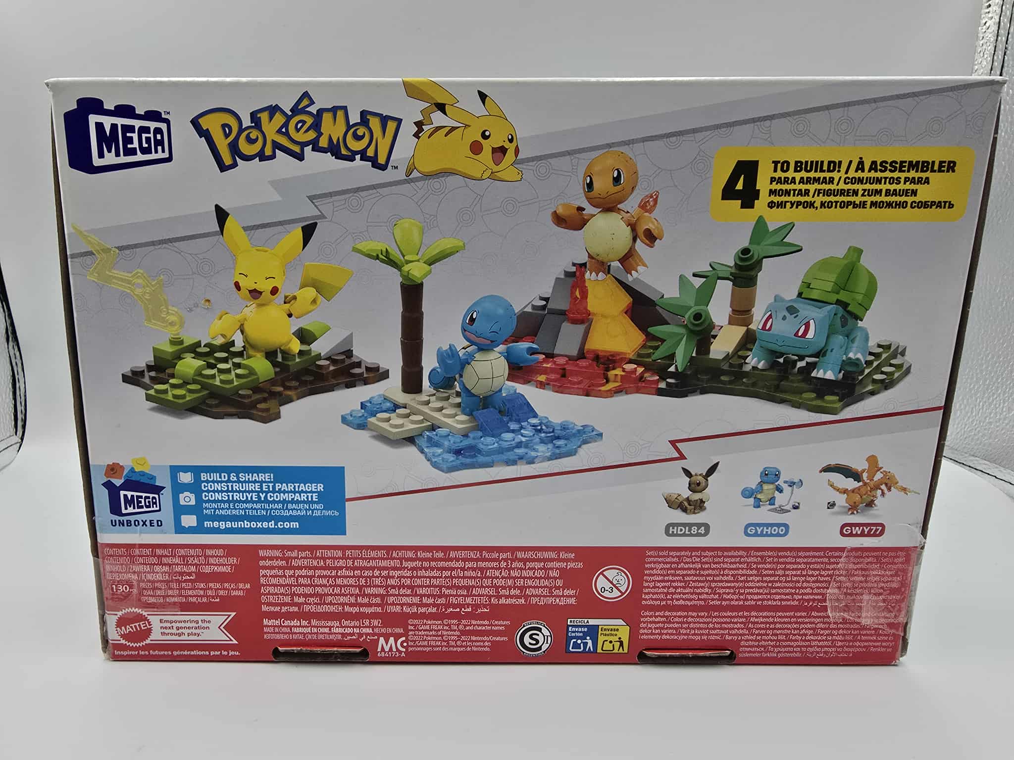 ⚡ Mega Pokémon – Kanto Region Team Building Set (130 pcs) ⚡