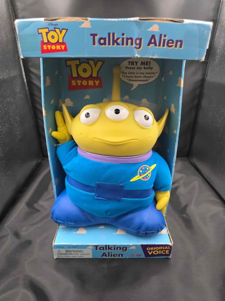 1995 Toy Story Talking Alien Plush – Original Voice – Vintage Disney Pixar (Boxed)