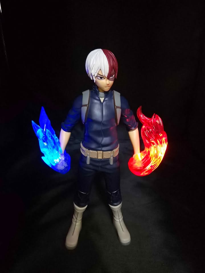 My Hero Academia Shoto Todoroki Light-Up Action Figure – Fire & Ice FX – Anime Collectible