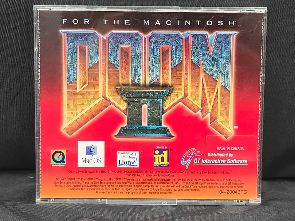 💀 Vintage DOOM II for Macintosh – id Software (CD Release) 💀