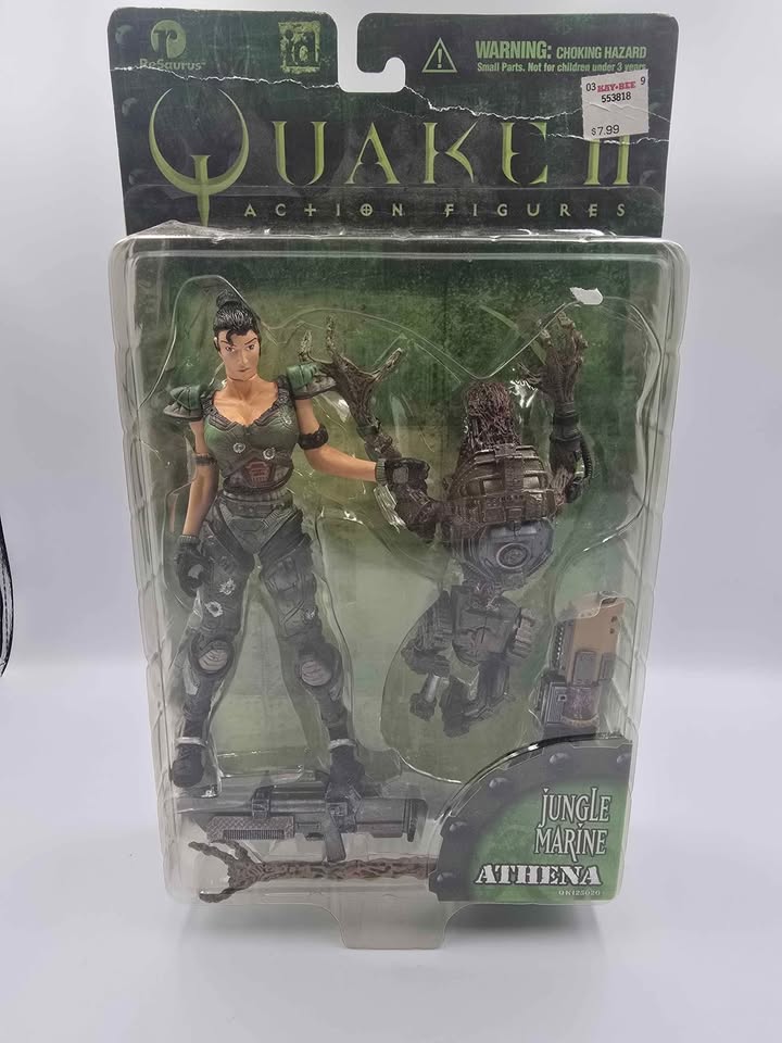 🎮 Quake II Jungle Marine “Athena” Action Figure – 1998 Resaurus (Sealed)