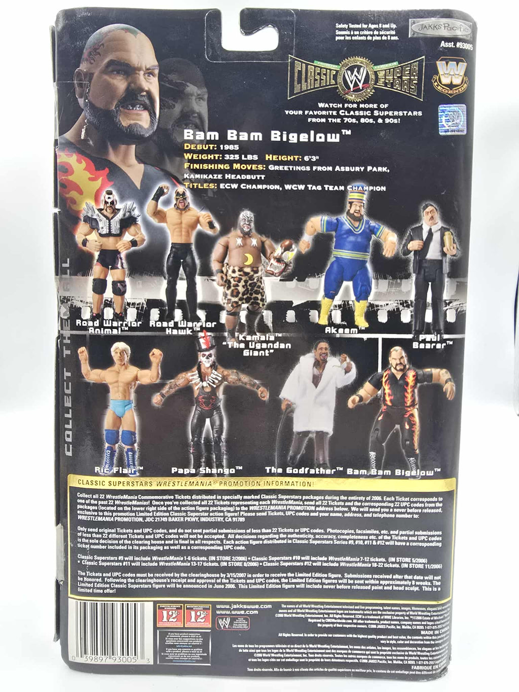 🔥 WWE Classic Superstars – Bam Bam Bigelow (Series 9) – MOC 🔥