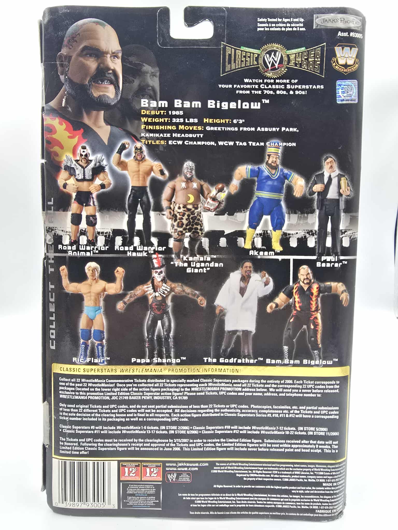 🔥 WWE Classic Superstars – Bam Bam Bigelow (Series 9) – MOC 🔥