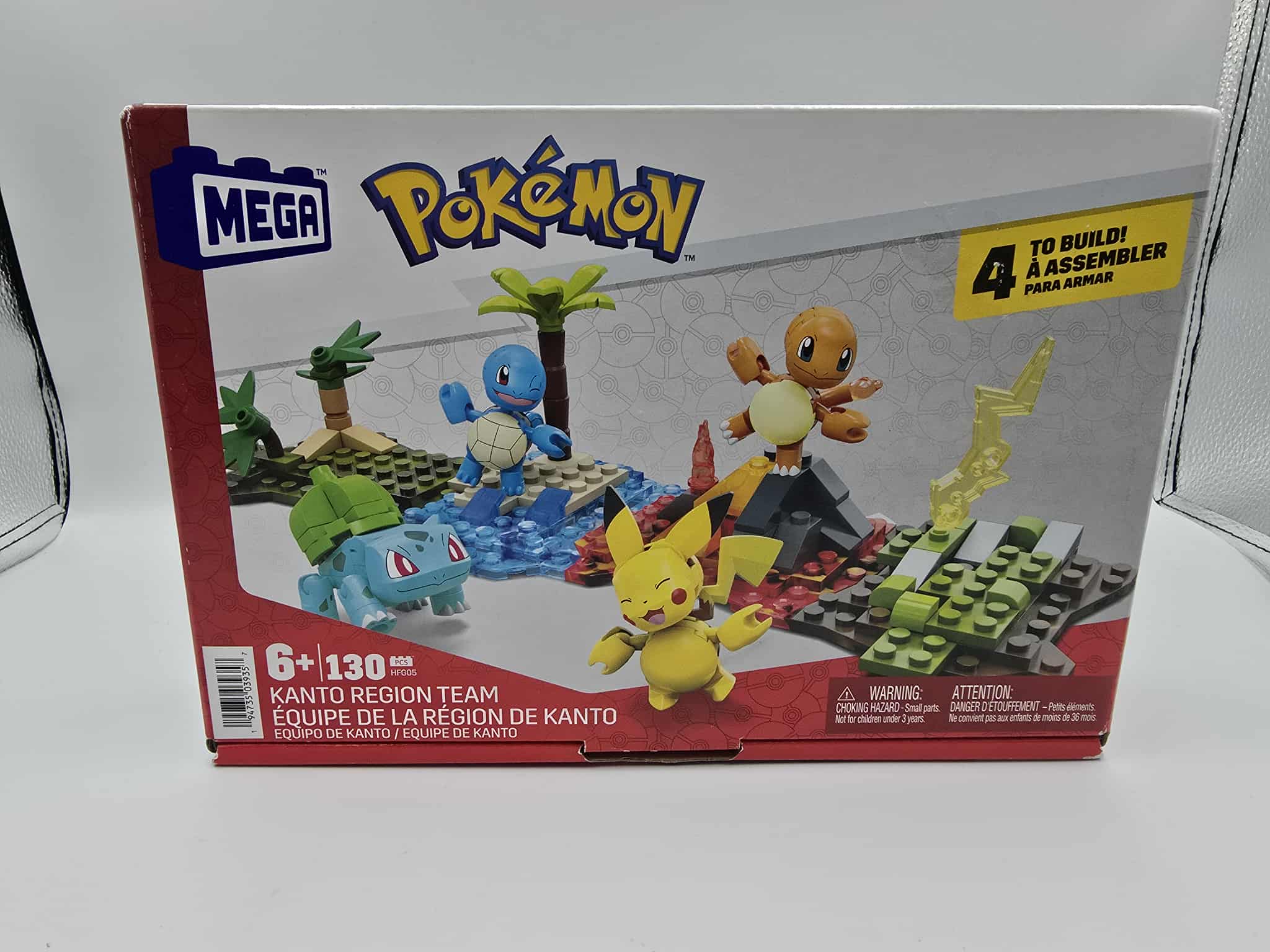 ⚡ Mega Pokémon – Kanto Region Team Building Set (130 pcs) ⚡