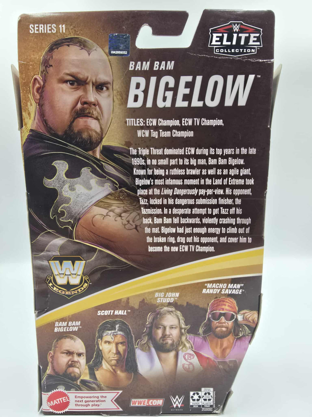 🔥 WWE Elite Legends Series 11 – Bam Bam Bigelow (Mattel) 🔥
