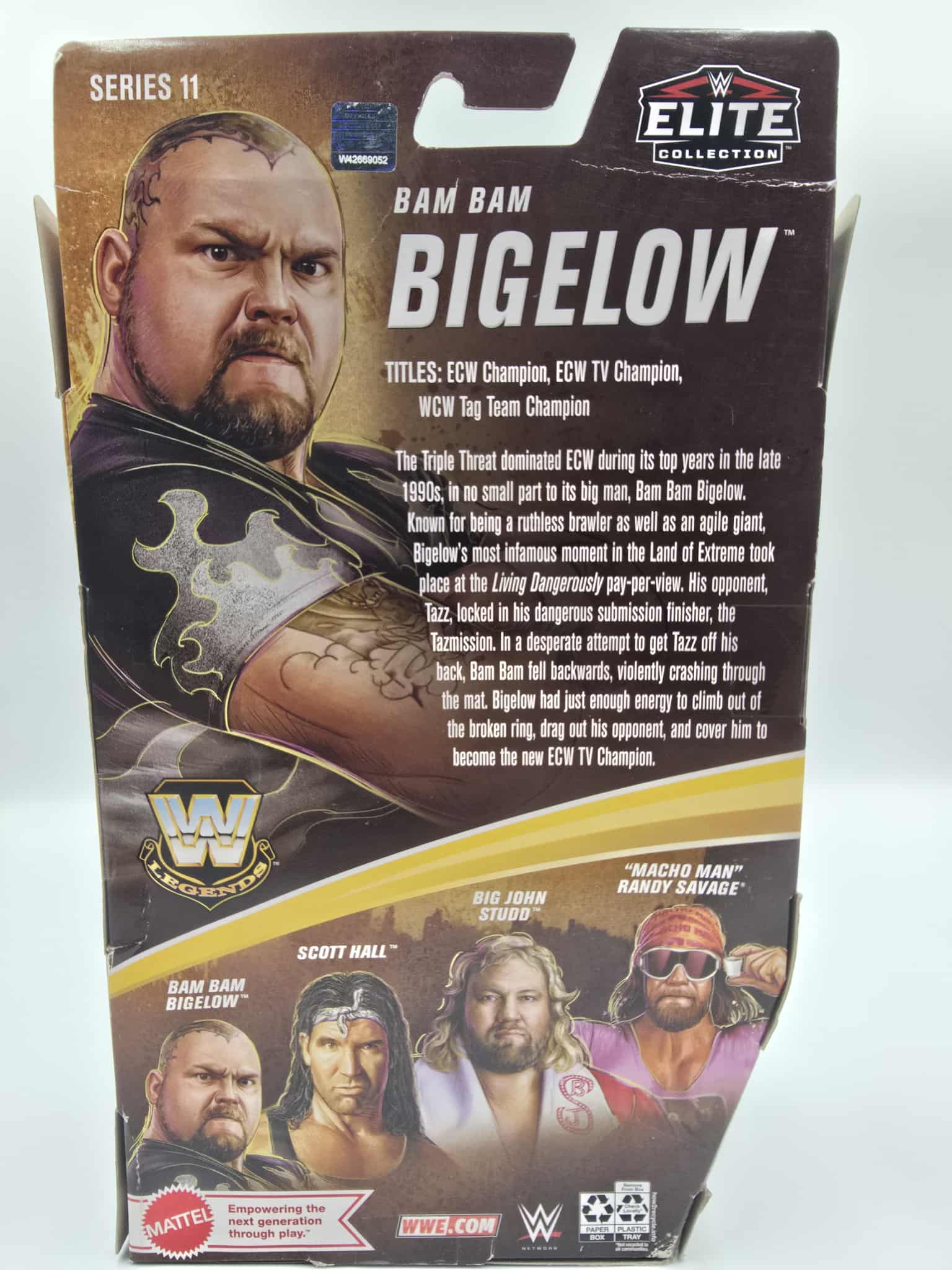 🔥 WWE Elite Legends Series 11 – Bam Bam Bigelow (Mattel) 🔥
