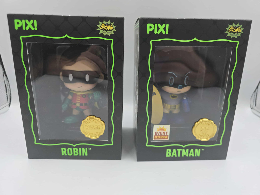 Thrilljoy PIX! Batman Super & Robin Chase Figures – Minor Damage