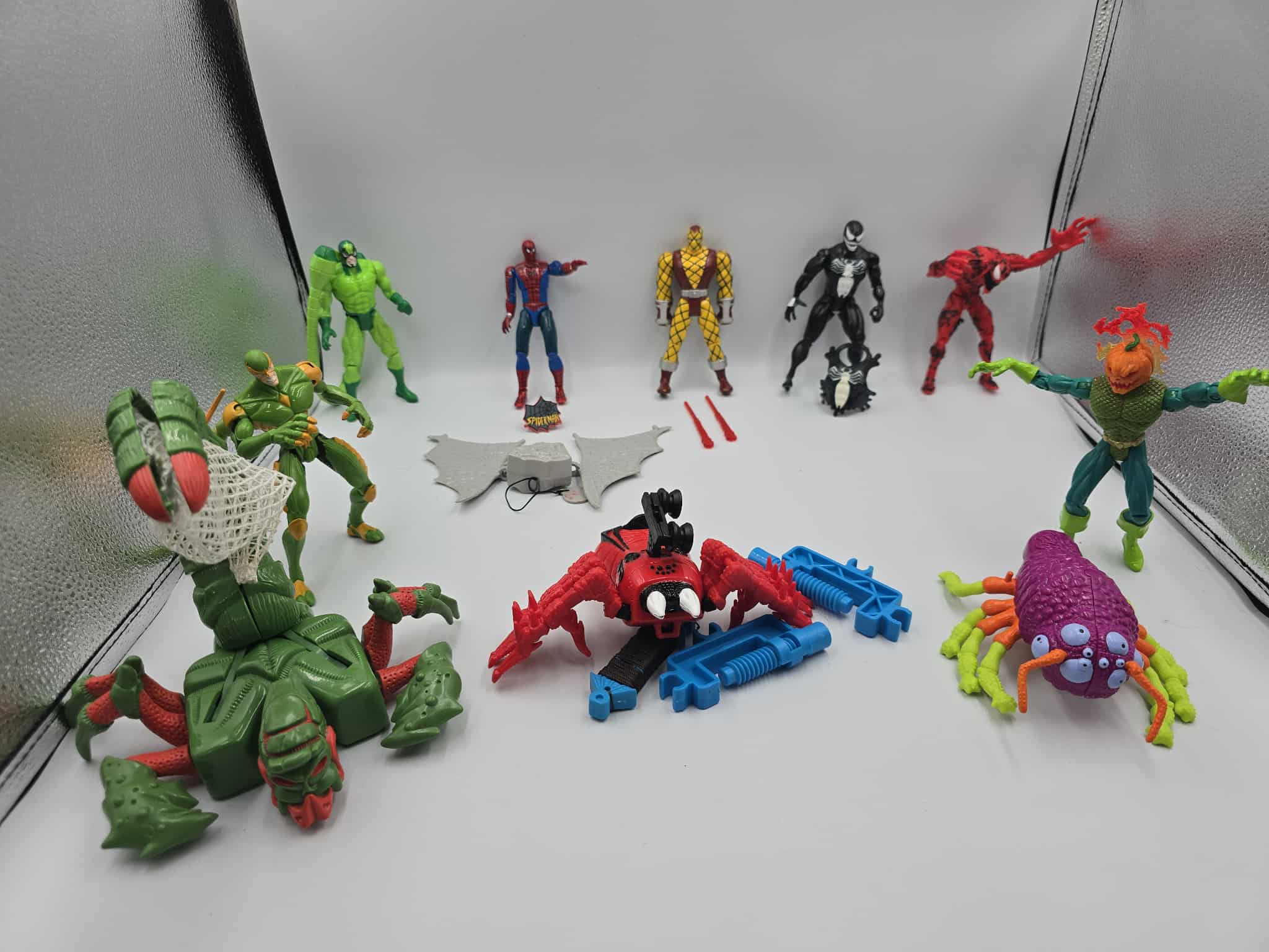 🔥 Vintage 90s Spider-Man Animated Series ToyBiz Lot – 30+ Figures! With accessories