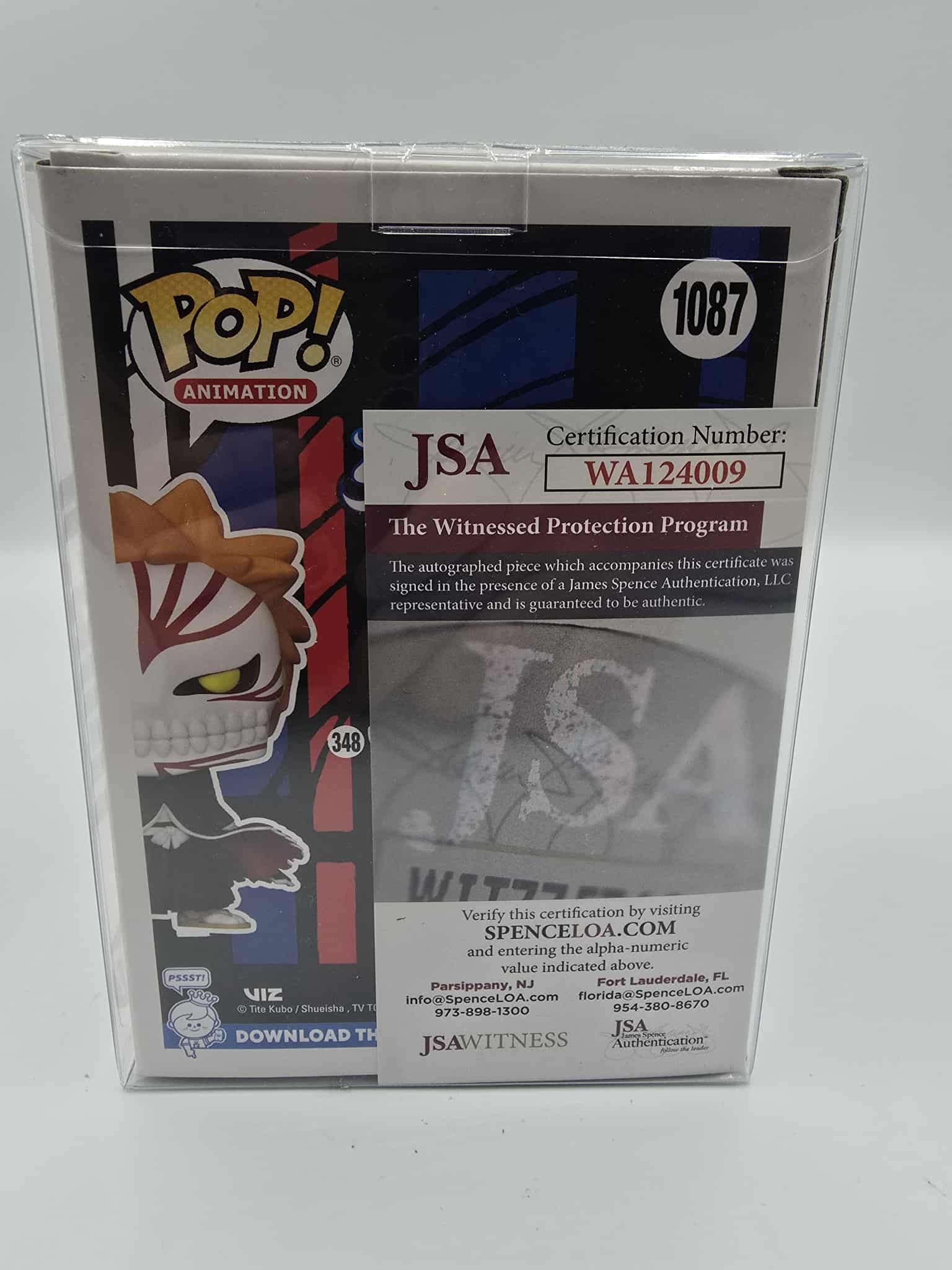 🔥 Funko Pop! Bleach – Ichigo #1087 – AAA Anime Exclusive Chase – Signed + JSA Auth 🔥