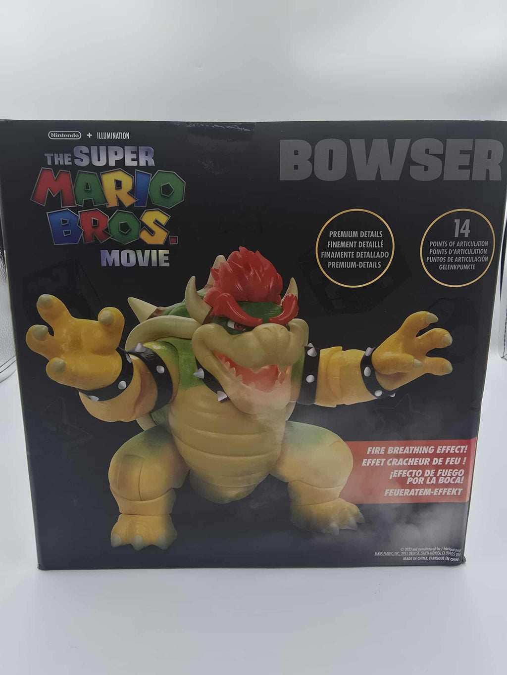 🔥 Super Mario Bros. Movie Bowser 7” Fire Breathing Figure – NEW