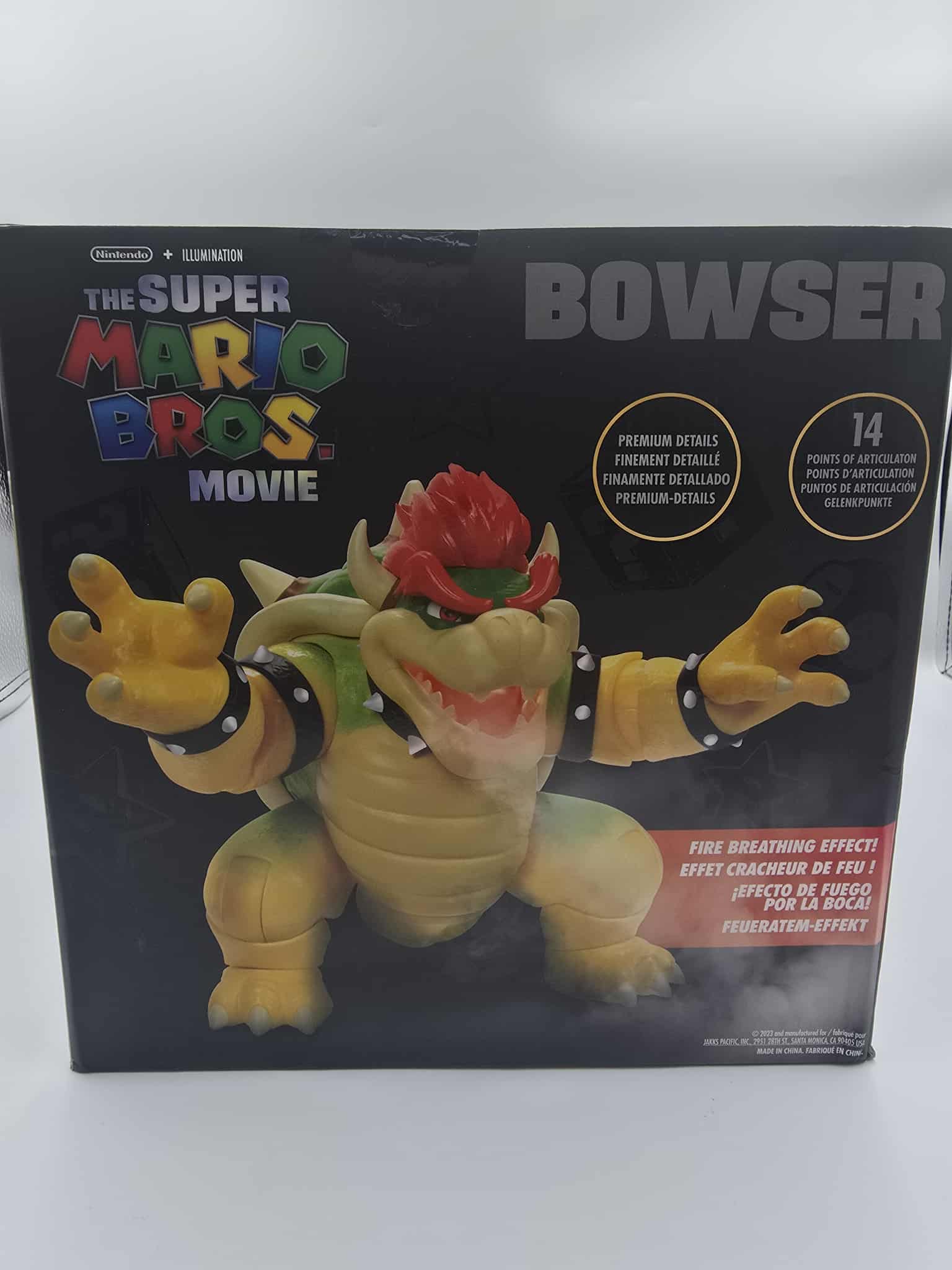 🔥 Super Mario Bros. Movie Bowser 7” Fire Breathing Figure – NEW