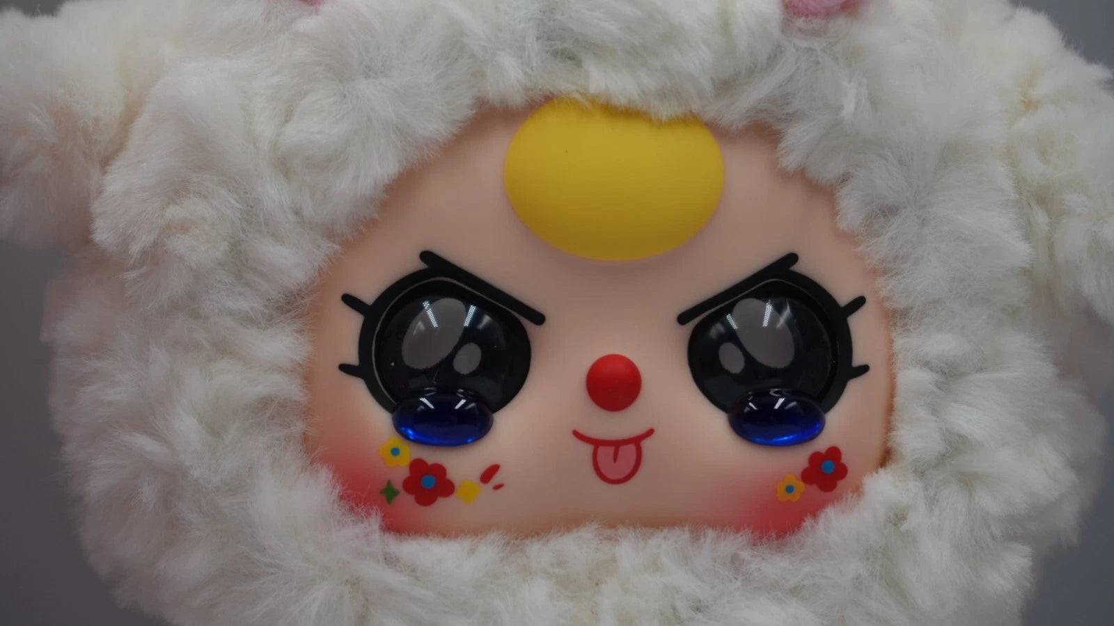 Baby Three Plush | Sheep | Rare | Special eyes | w/ Bag, Card, & Box